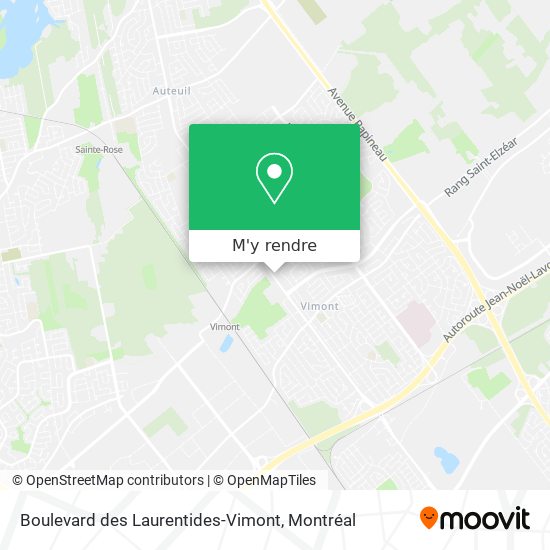 Boulevard des Laurentides-Vimont plan