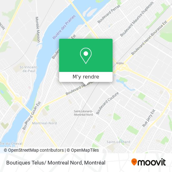 Boutiques Telus/ Montreal Nord plan