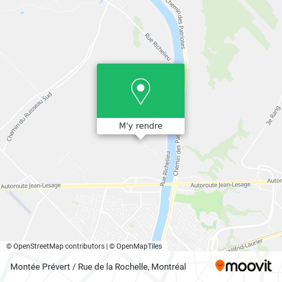 Montée Prévert / Rue de la Rochelle plan