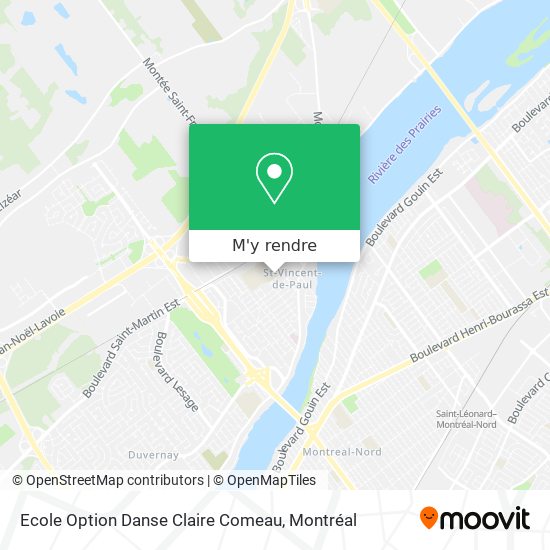 Ecole Option Danse Claire Comeau plan