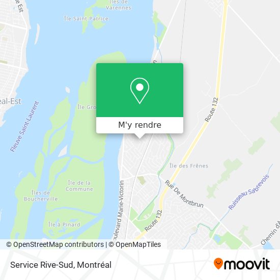 Service Rive-Sud plan
