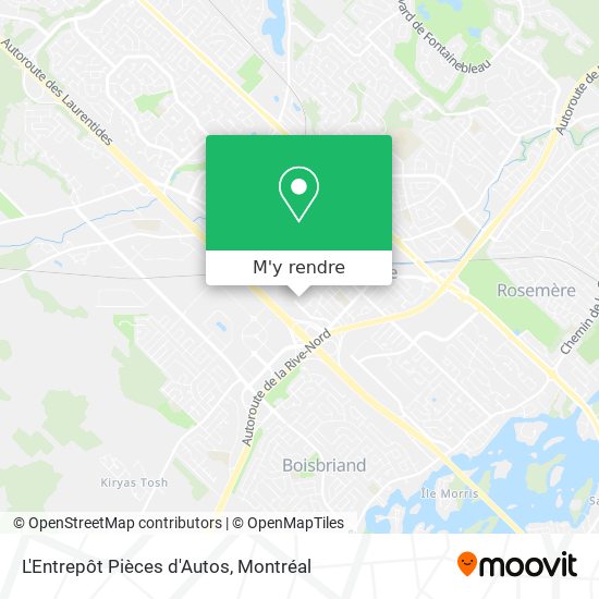 L'Entrepôt Pièces d'Autos plan