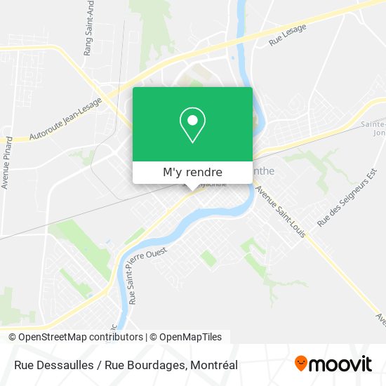 Rue Dessaulles / Rue Bourdages plan