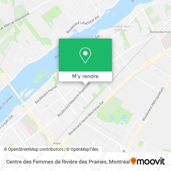 Centre des Femmes de Rivière des Prairies plan