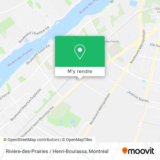 Rivière-des-Prairies / Henri-Bourassa plan