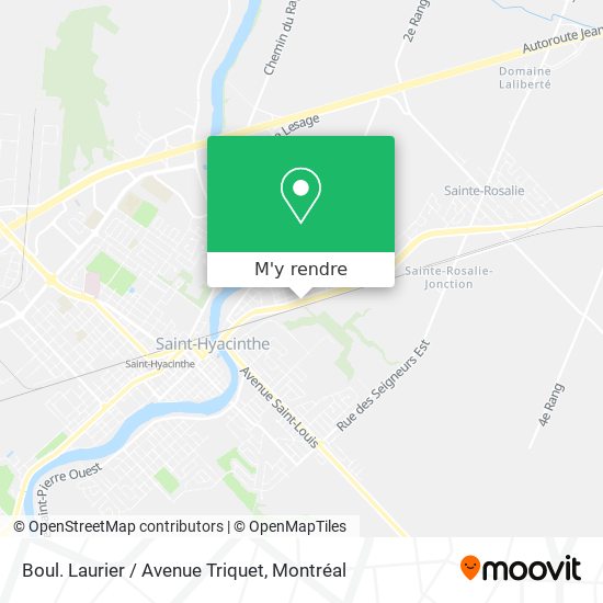 Boul. Laurier / Avenue Triquet plan