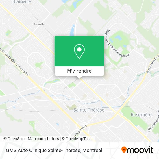 GMS Auto Clinique Sainte-Thérèse plan