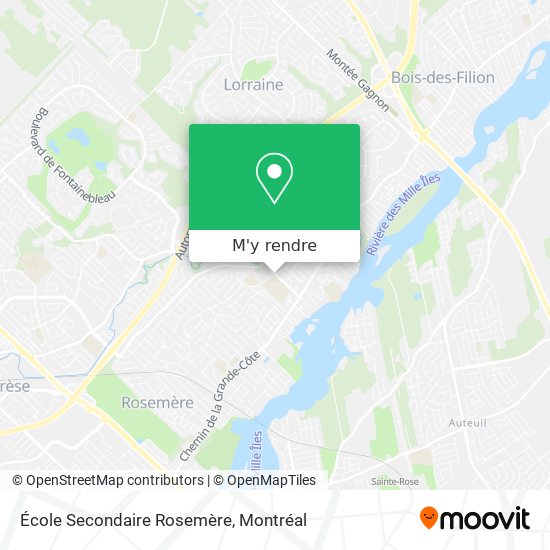 École Secondaire Rosemère plan