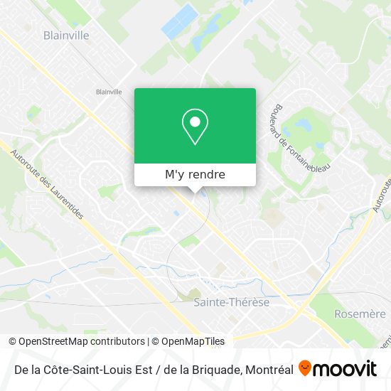 De la Côte-Saint-Louis Est / de la Briquade plan