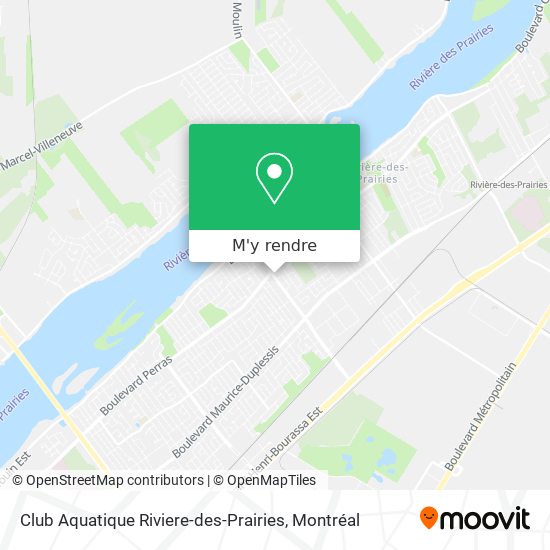 Club Aquatique Riviere-des-Prairies plan