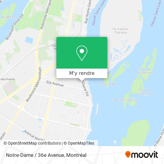 Notre-Dame / 36e Avenue plan