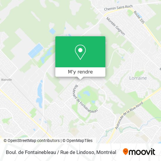 Boul. de Fontainebleau / Rue de Lindoso plan