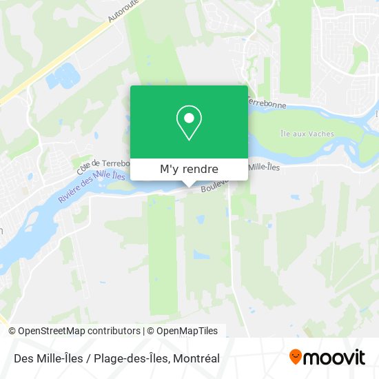 Des Mille-Îles / Plage-des-Îles plan