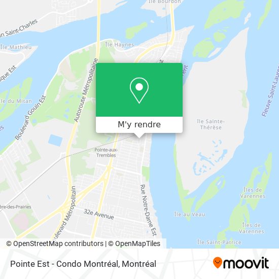 Pointe Est - Condo Montréal plan