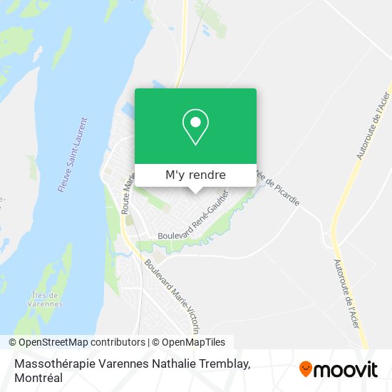 Massothérapie Varennes Nathalie Tremblay plan