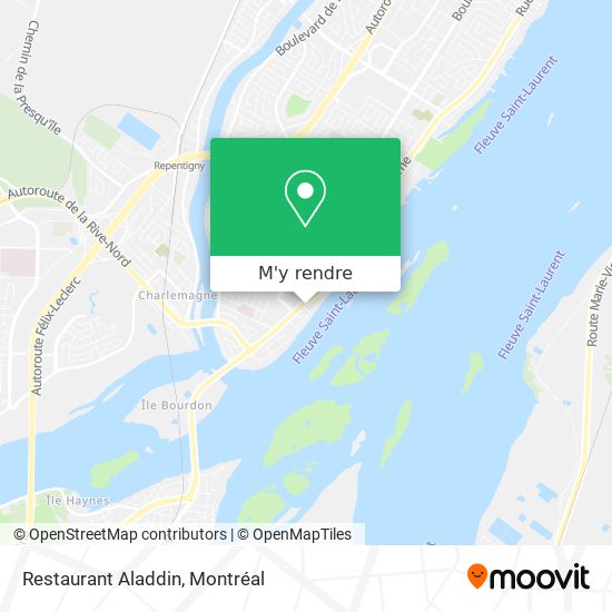 Restaurant Aladdin plan