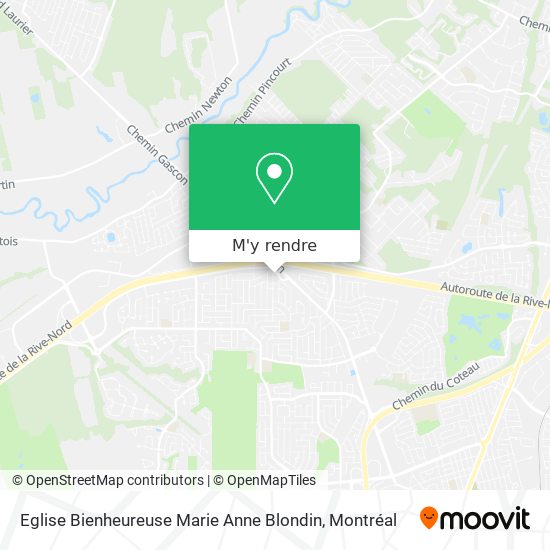 Eglise Bienheureuse Marie Anne Blondin plan