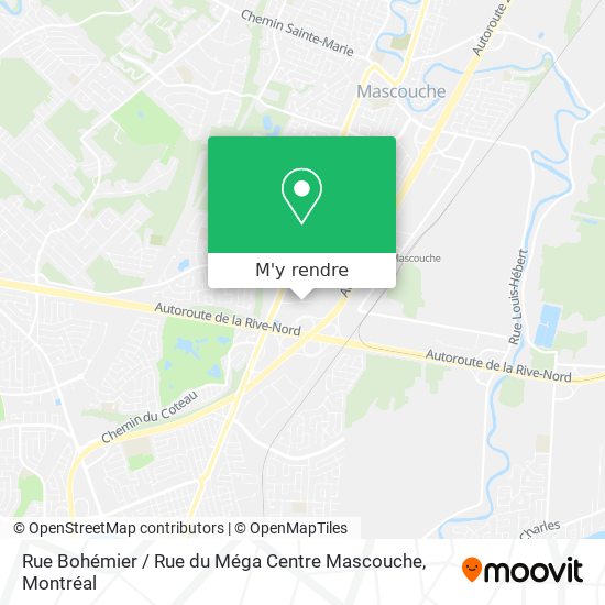 Rue Bohémier / Rue du Méga Centre Mascouche plan