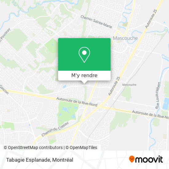 Tabagie Esplanade plan