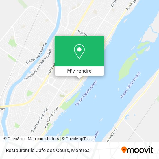 Restaurant le Cafe des Cours plan