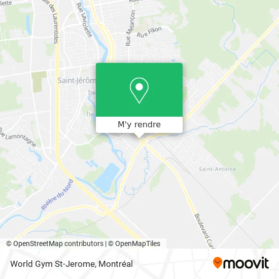 World Gym St-Jerome plan