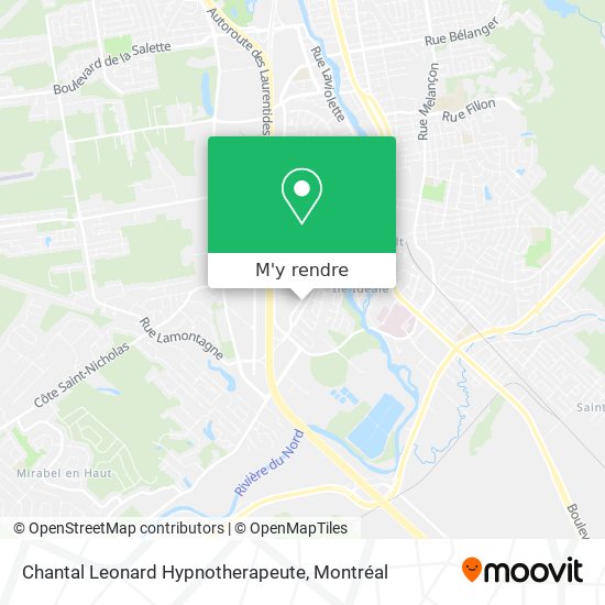 Chantal Leonard Hypnotherapeute plan