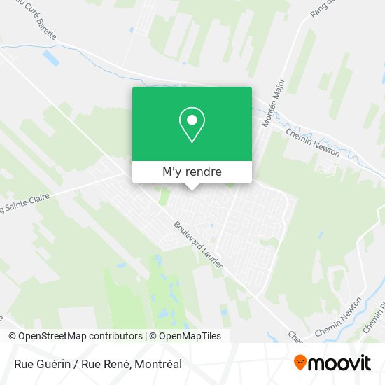 Rue Guérin / Rue René plan