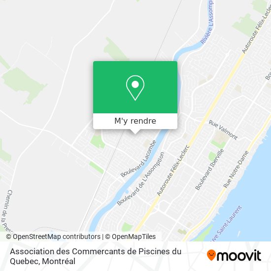 Association des Commercants de Piscines du Quebec plan