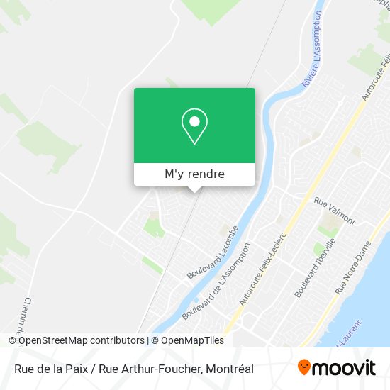 Rue de la Paix / Rue Arthur-Foucher plan