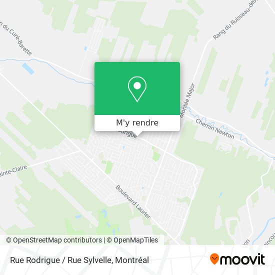 Rue Rodrigue / Rue Sylvelle plan