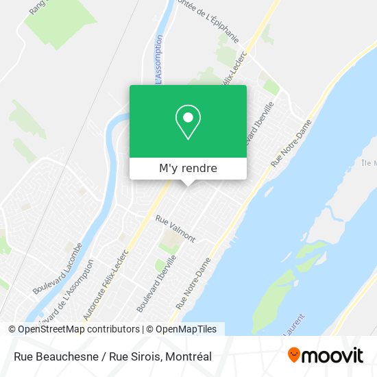 Rue Beauchesne / Rue Sirois plan