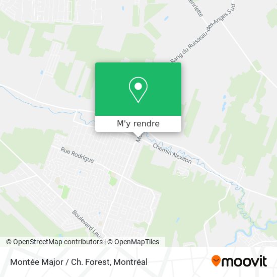 Montée Major / Ch. Forest plan