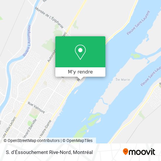 S. d'Éssouchement Rive-Nord plan