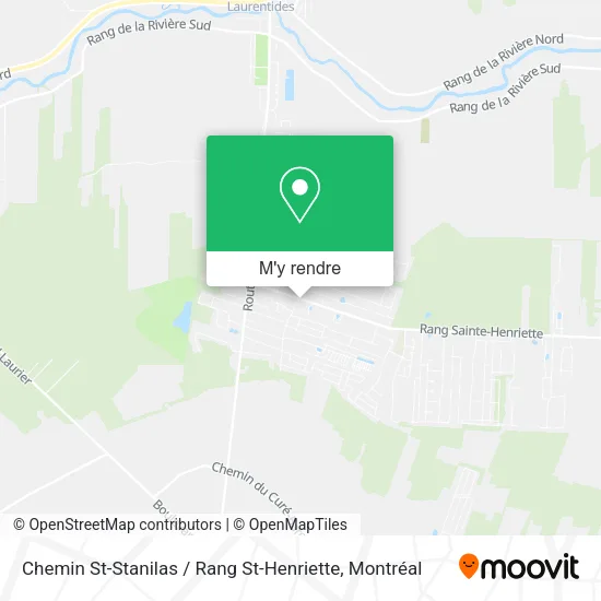 Chemin St-Stanilas / Rang St-Henriette plan