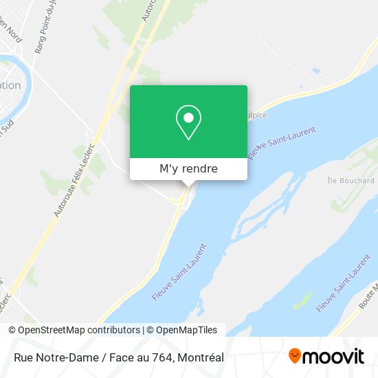 Rue Notre-Dame / Face au 764 plan
