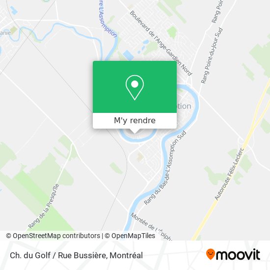 Ch. du Golf / Rue Bussière plan