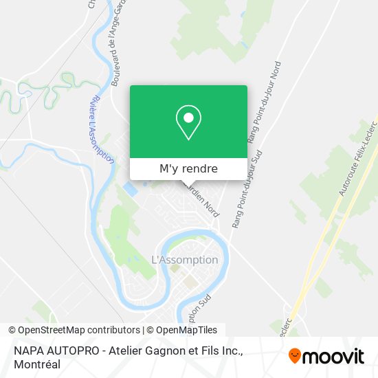 NAPA AUTOPRO - Atelier Gagnon et Fils Inc. plan