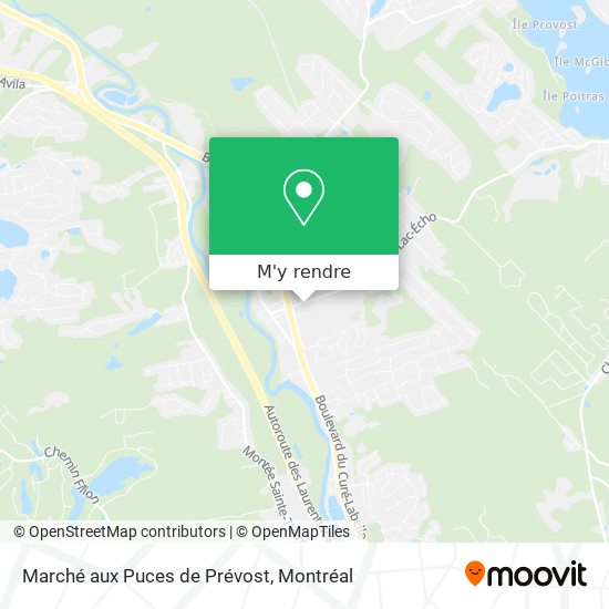 Marché aux Puces de Prévost plan