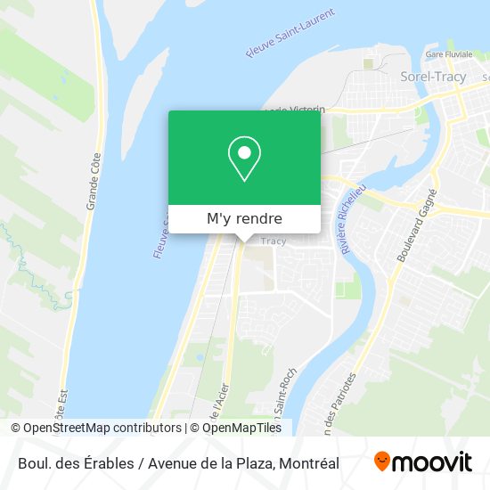 Boul. des Érables / Avenue de la Plaza plan