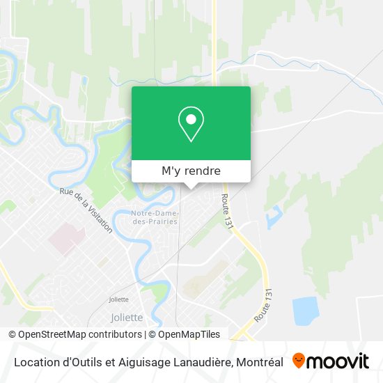 Location d'Outils et Aiguisage Lanaudière plan