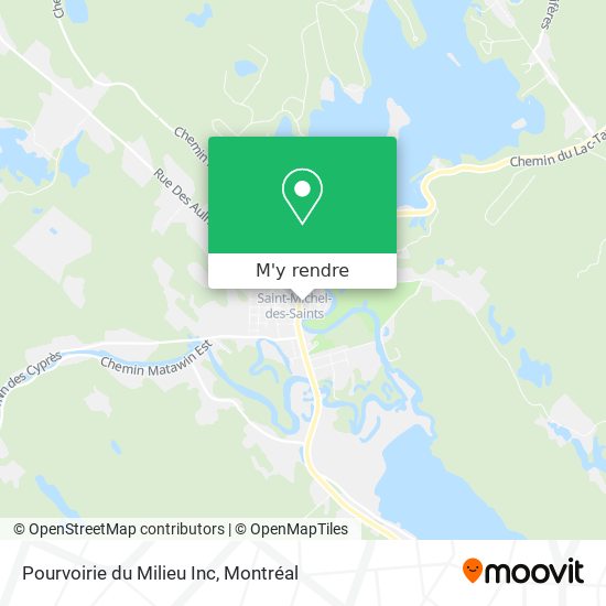 Pourvoirie du Milieu Inc plan