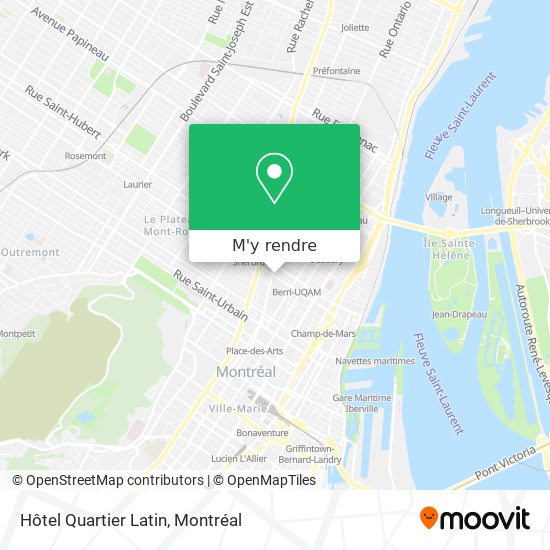Hôtel Quartier Latin plan