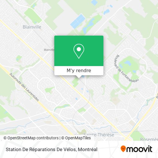 Station De Réparations De Vélos plan