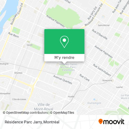 Résidence Parc Jarry plan