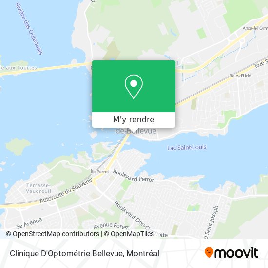 Clinique D'Optométrie Bellevue plan