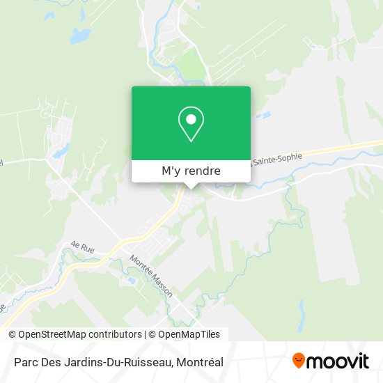 Parc Des Jardins-Du-Ruisseau plan