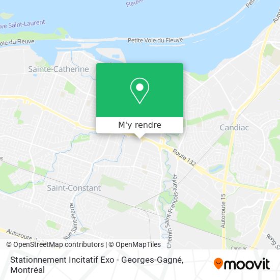 Stationnement Incitatif Exo - Georges-Gagné plan