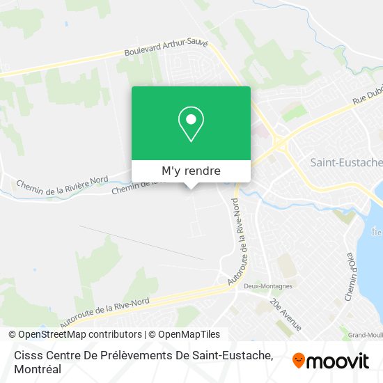 Cisss Centre De Prélèvements De Saint-Eustache plan