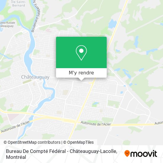 Bureau De Compté Fédéral - Châteauguay-Lacolle plan