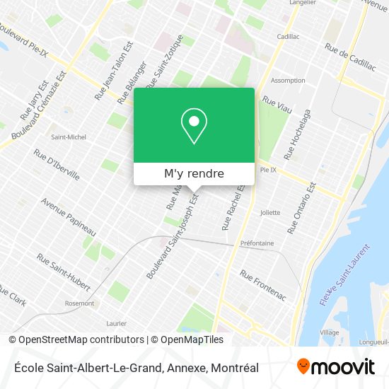École Saint-Albert-Le-Grand, Annexe plan